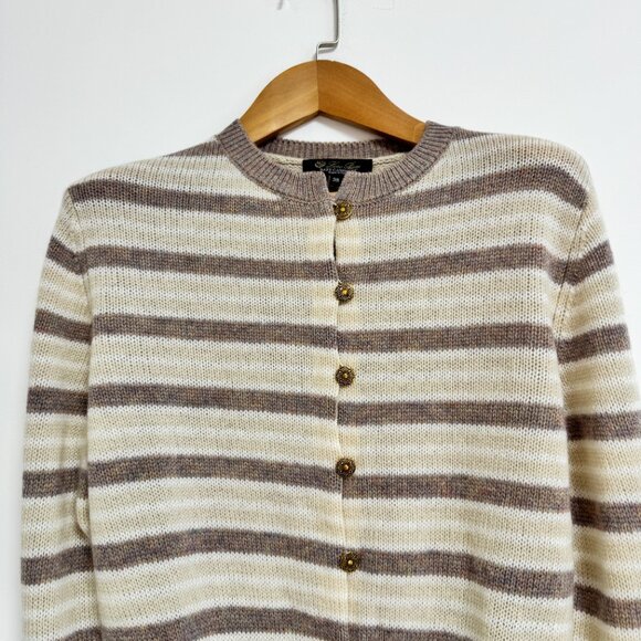 LORO PIANA Striped cashmere cardigan - Picture 4 of 10